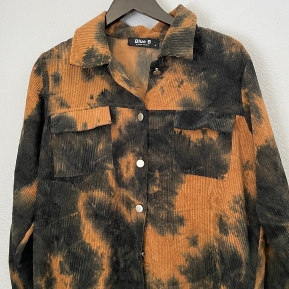BLUE B Corduroy Tie Dye Light Jacket Small - Picture 5 of 12
